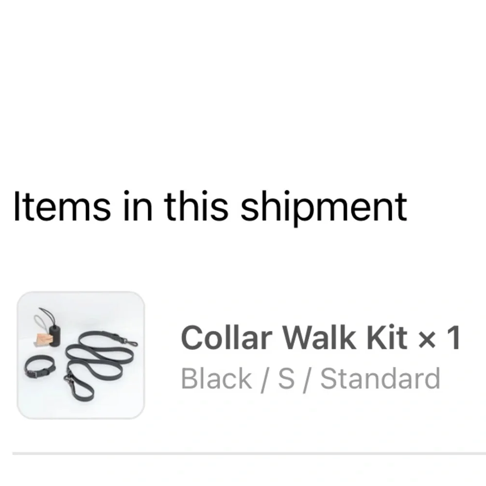 Wild One Waterproof Collar and Waterproof Leash Walk Kit in Black Size Small